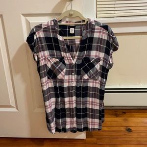 Gap flannel tunic shirt